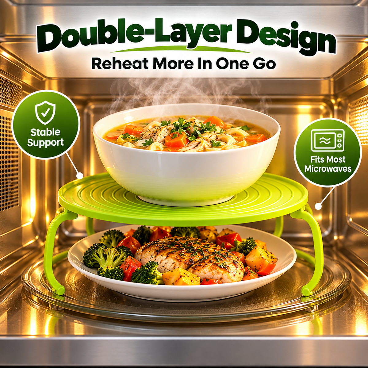 SmartStack™ Microwave Organizer