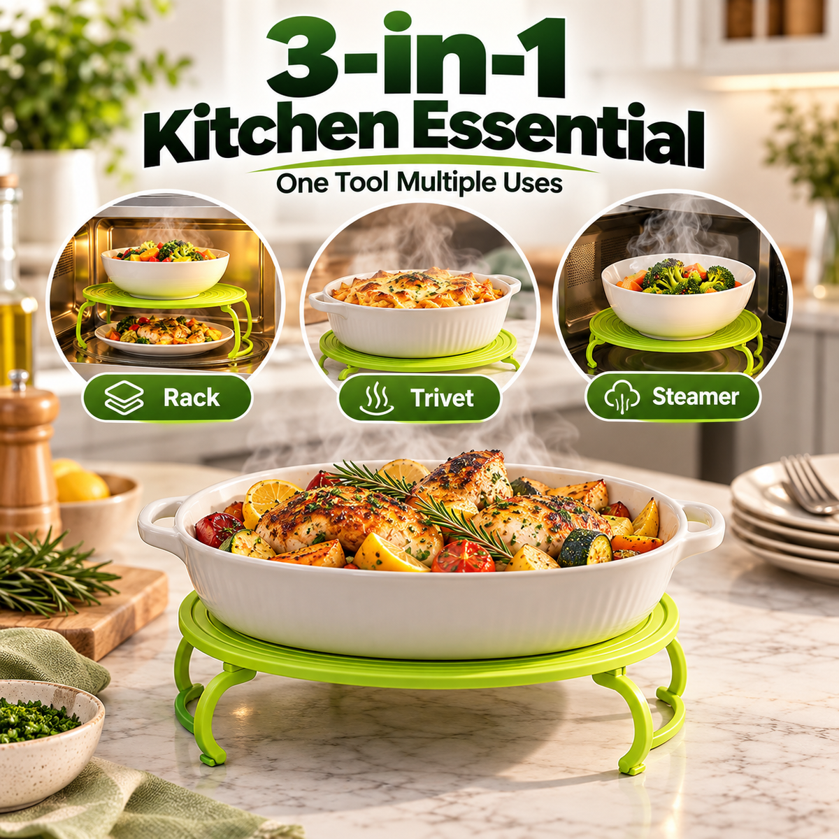 SmartStack™ Microwave Organizer