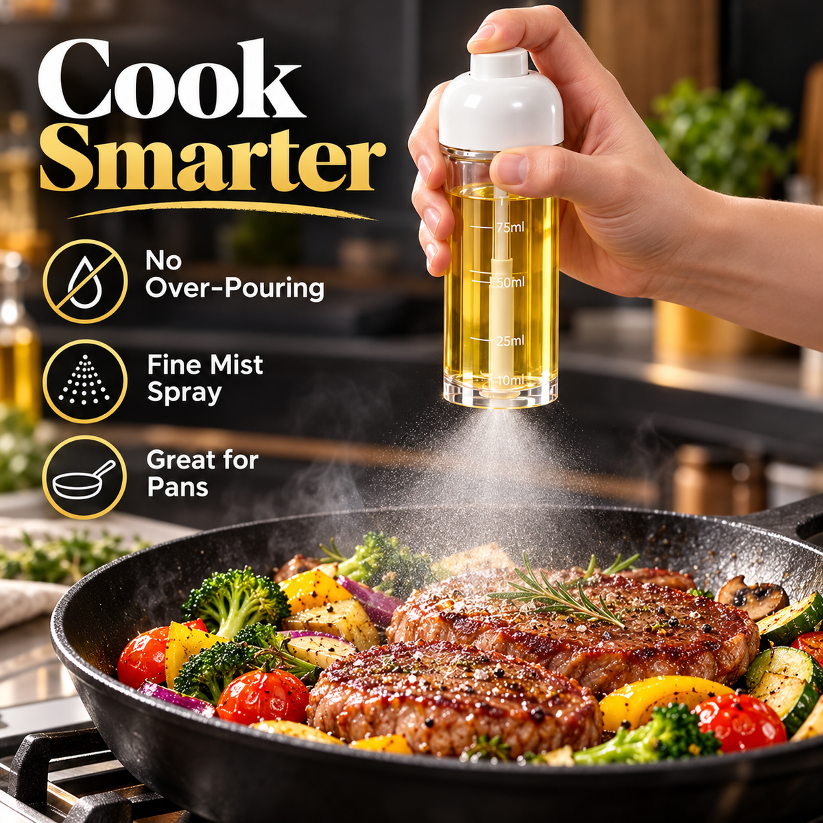 OilMist Pro™ – Precision Cooking Oil Sprayer
