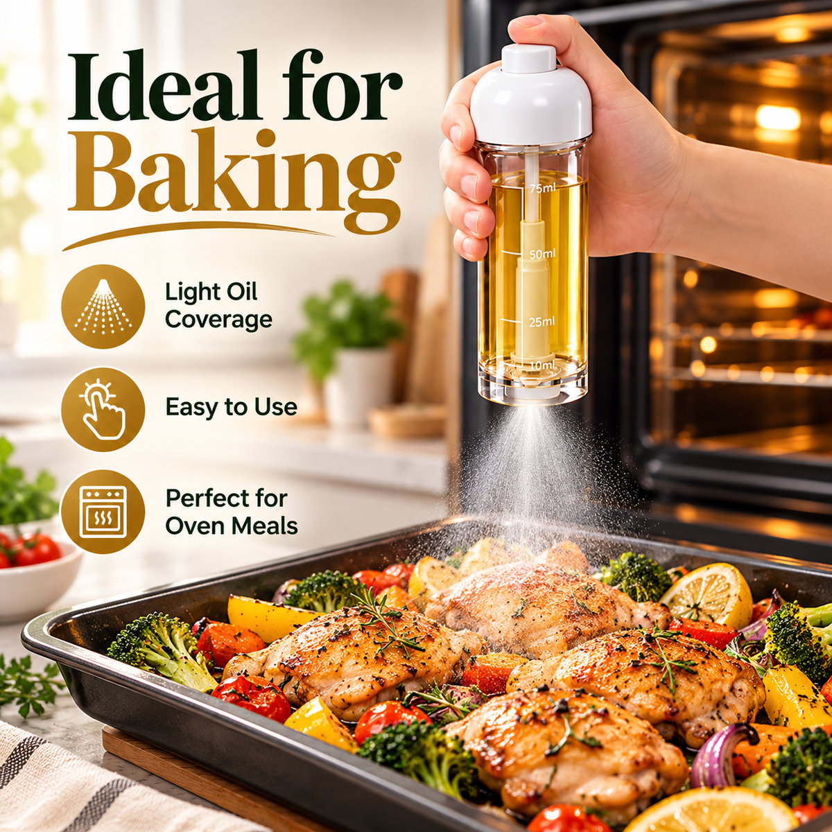 OilMist Pro™ – Precision Cooking Oil Sprayer