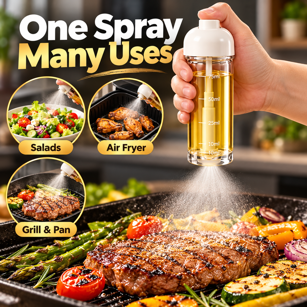 OilMist Pro™ – Precision Cooking Oil Sprayer