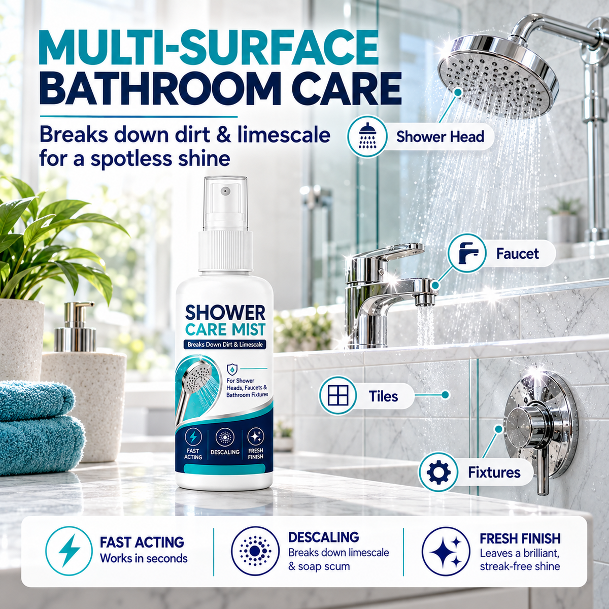 AquaShine™ Multipurpose Bathroom Cleaner
