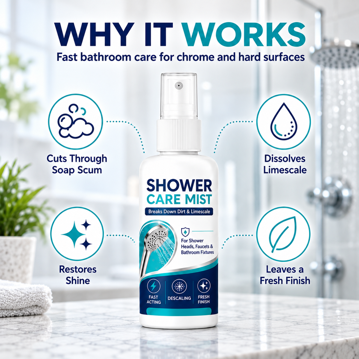 AquaShine™ Multipurpose Bathroom Cleaner