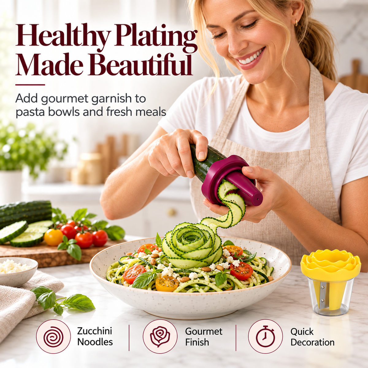 RoseCraft™ Vegetable Spiral & Garnishing Tool