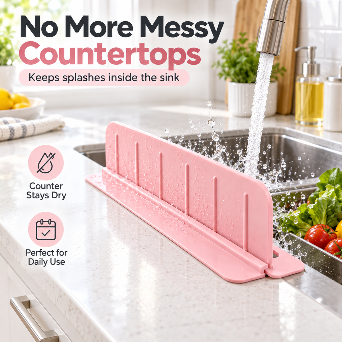 Splash Guard With Storage Rack
