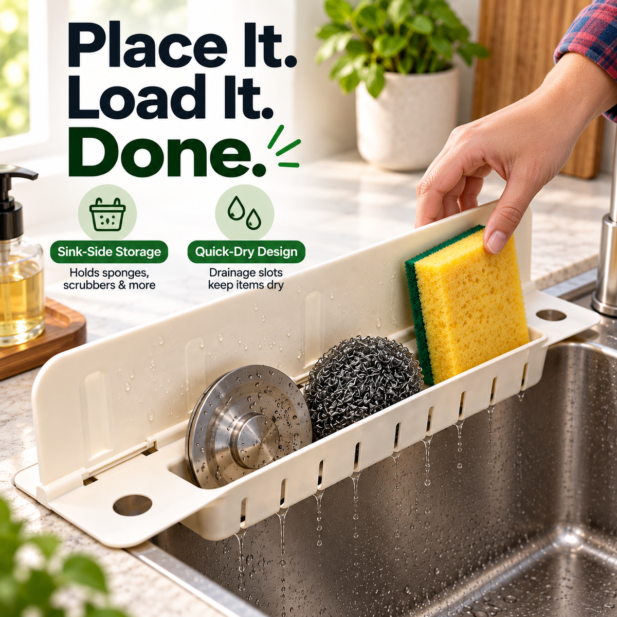 Splash Guard With Storage Rack