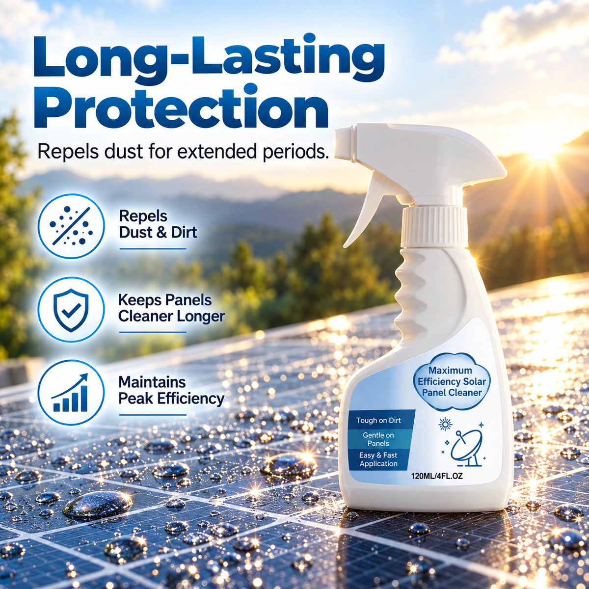 All In One Solar Panel Cleaning Spray 🫧