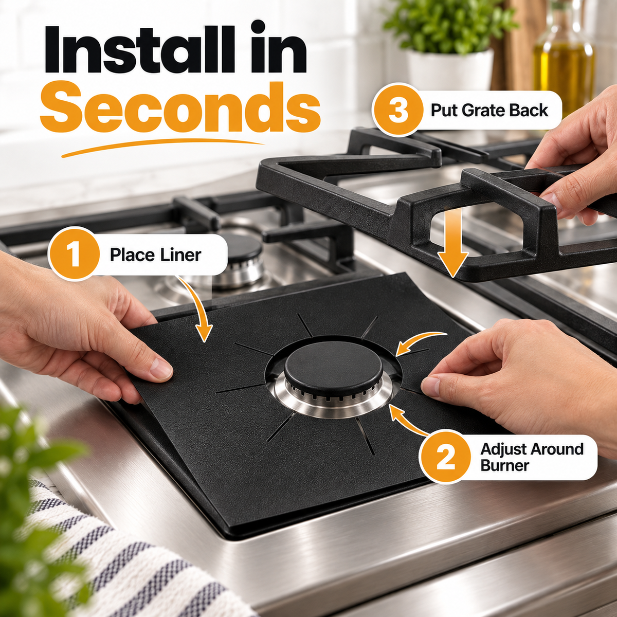 Gas Stove Burner Cover