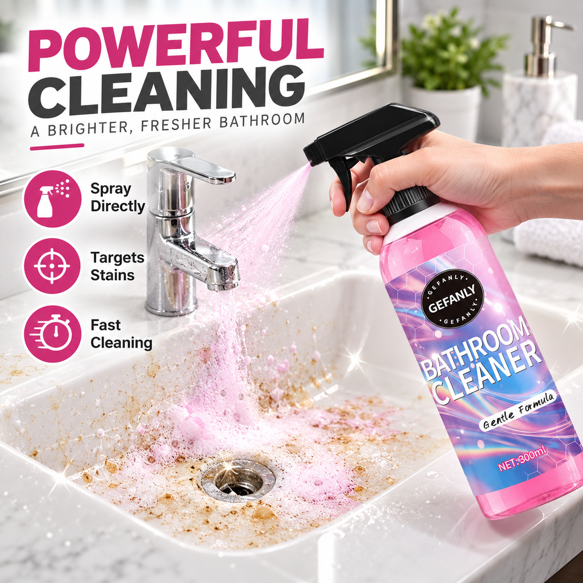 All In One Bathroom Cleaner Spray