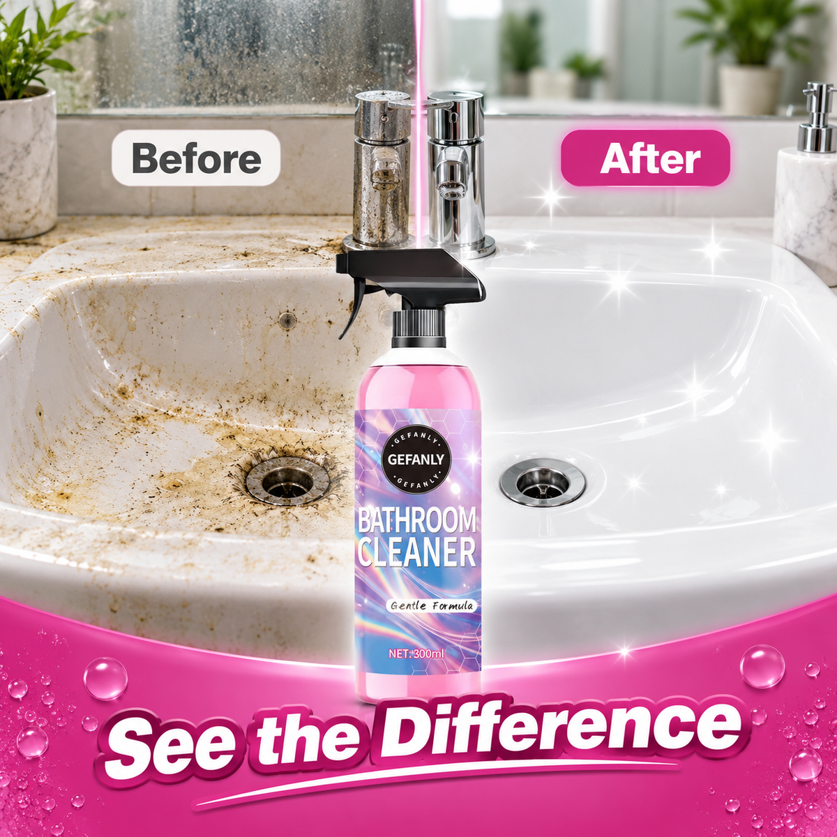 All In One Bathroom Cleaner Spray