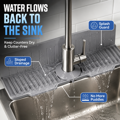 Self-Draining Silicone Sink Mat