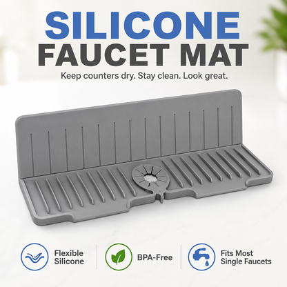 Self-Draining Silicone Sink Mat