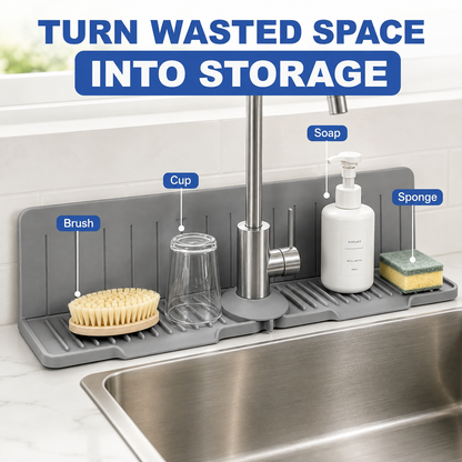 Self-Draining Silicone Sink Mat