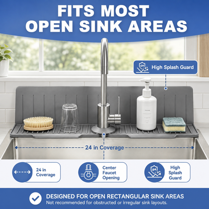 Self-Draining Silicone Sink Mat