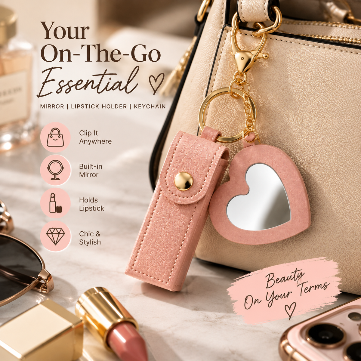 LuxeLip™ Beauty Keychain 💄