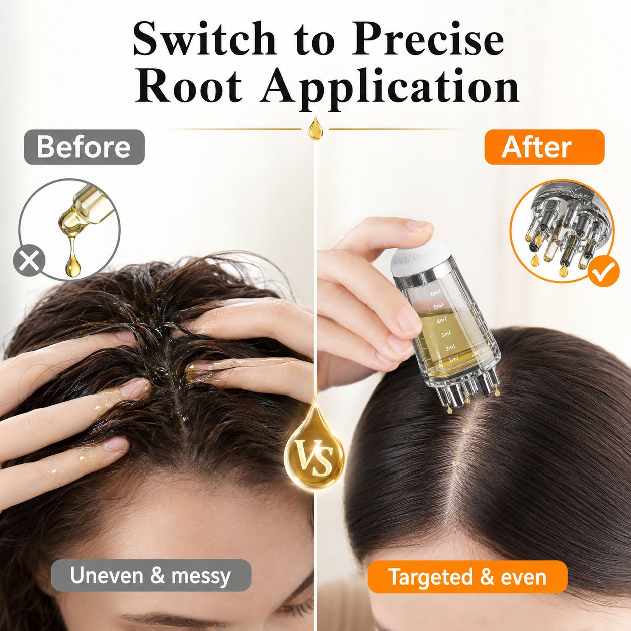 2-in-1 Scalp Root Hair Oil Applicator