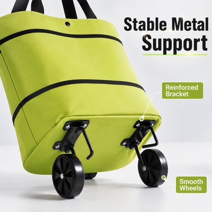 Foldable Shopping Trolley Tote Bag