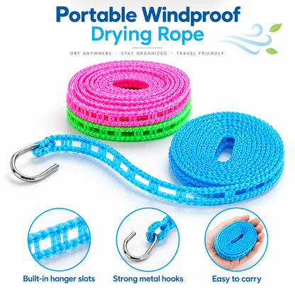 Portable Windproof Drying Rope