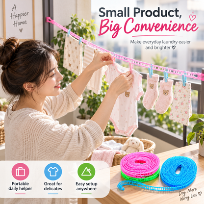 Portable Windproof Drying Rope