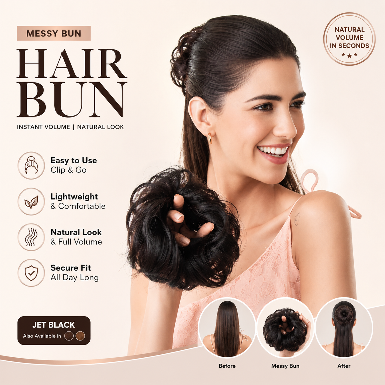 Messy Bun Hairpiece