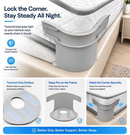 Heavy Duty Bedsheet Corner Tightener Clips with Lock Strips