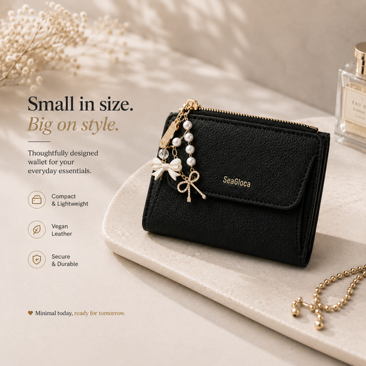 Aesthectic Zippered Pocket Purse 👜