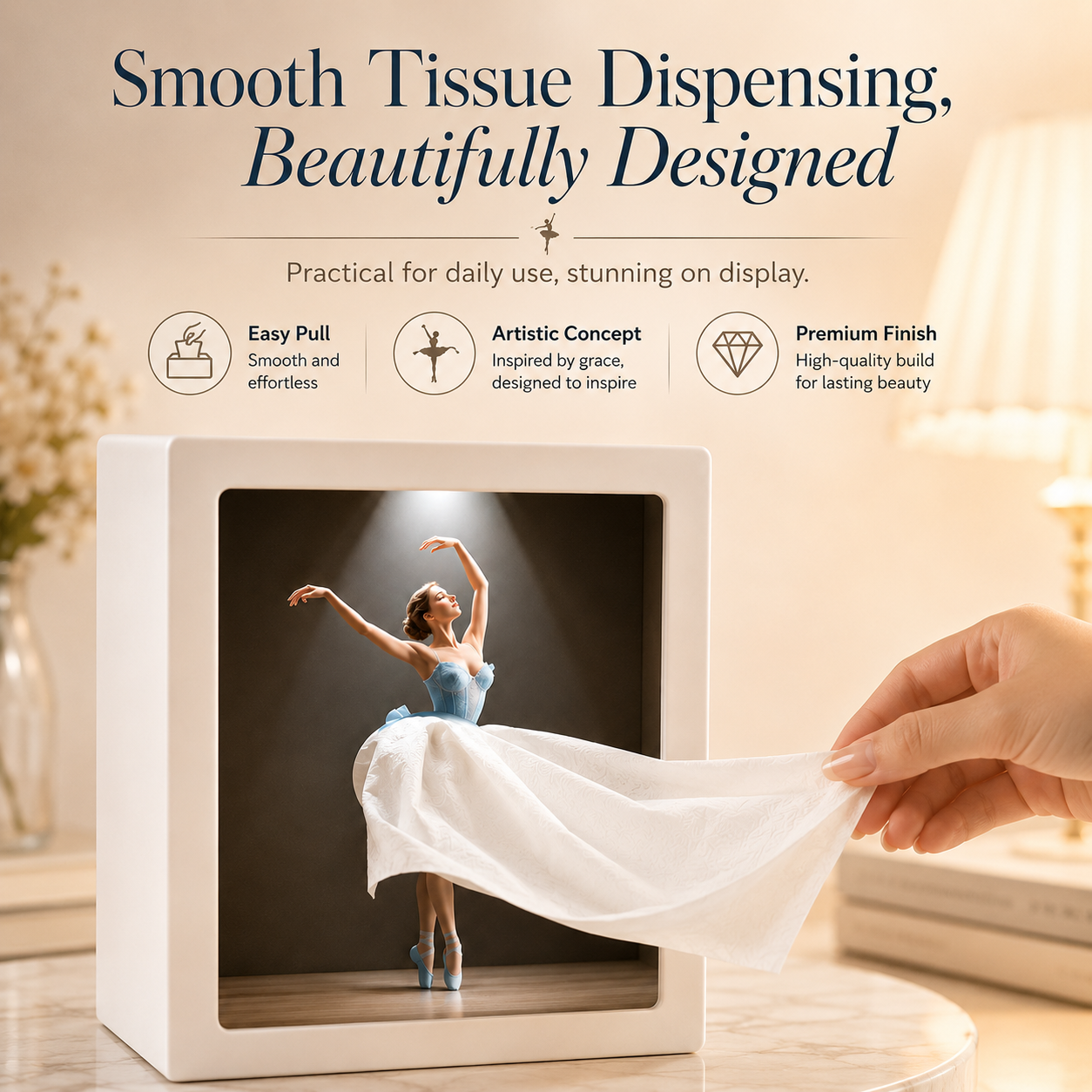 Ballerina Tissue Box