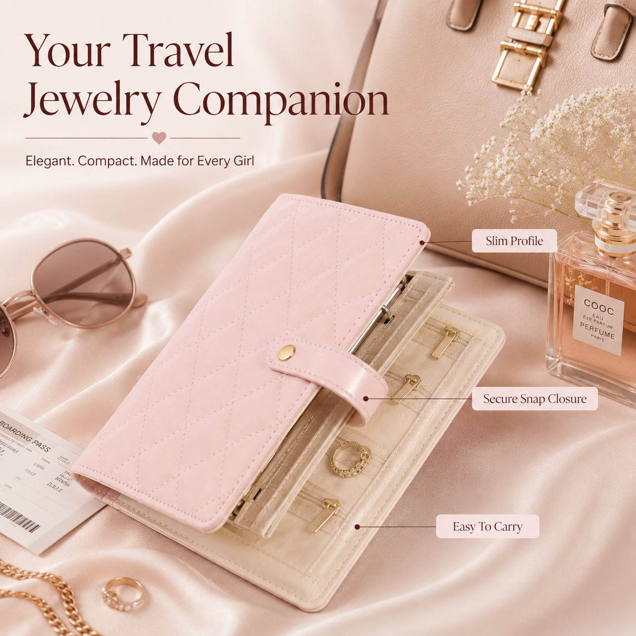 Elegant Jewelry Book Organizer