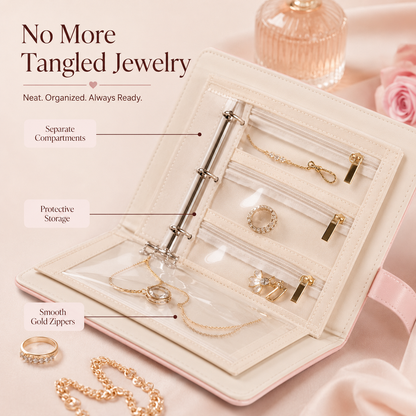 Elegant Jewelry Book Organizer