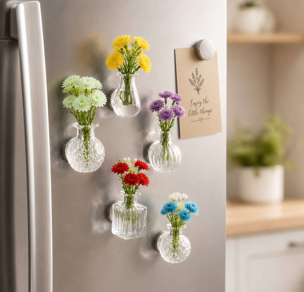 Cute Fridge Mini Vase Magnets