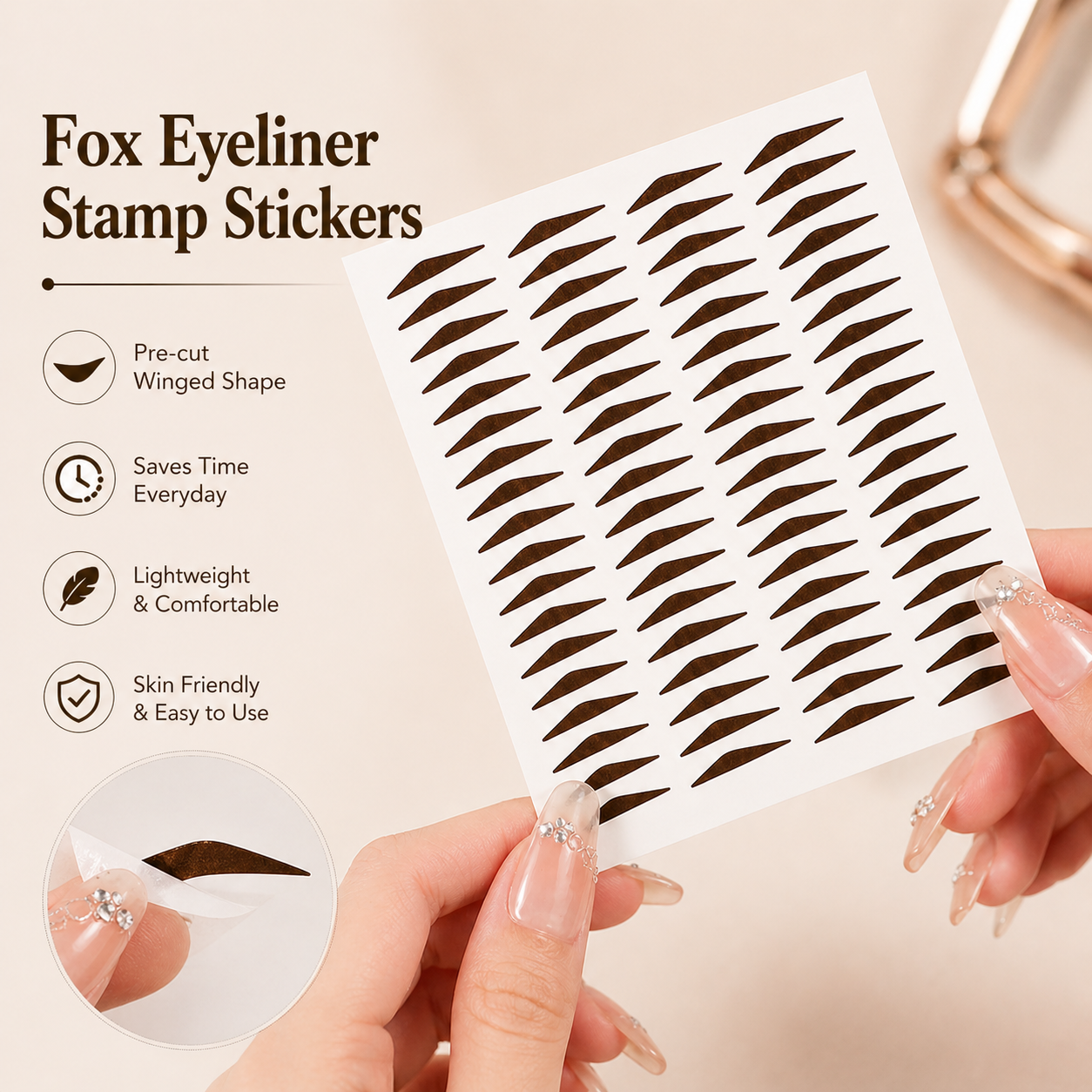 Waterproof Eyeliner Sticker ࿐
