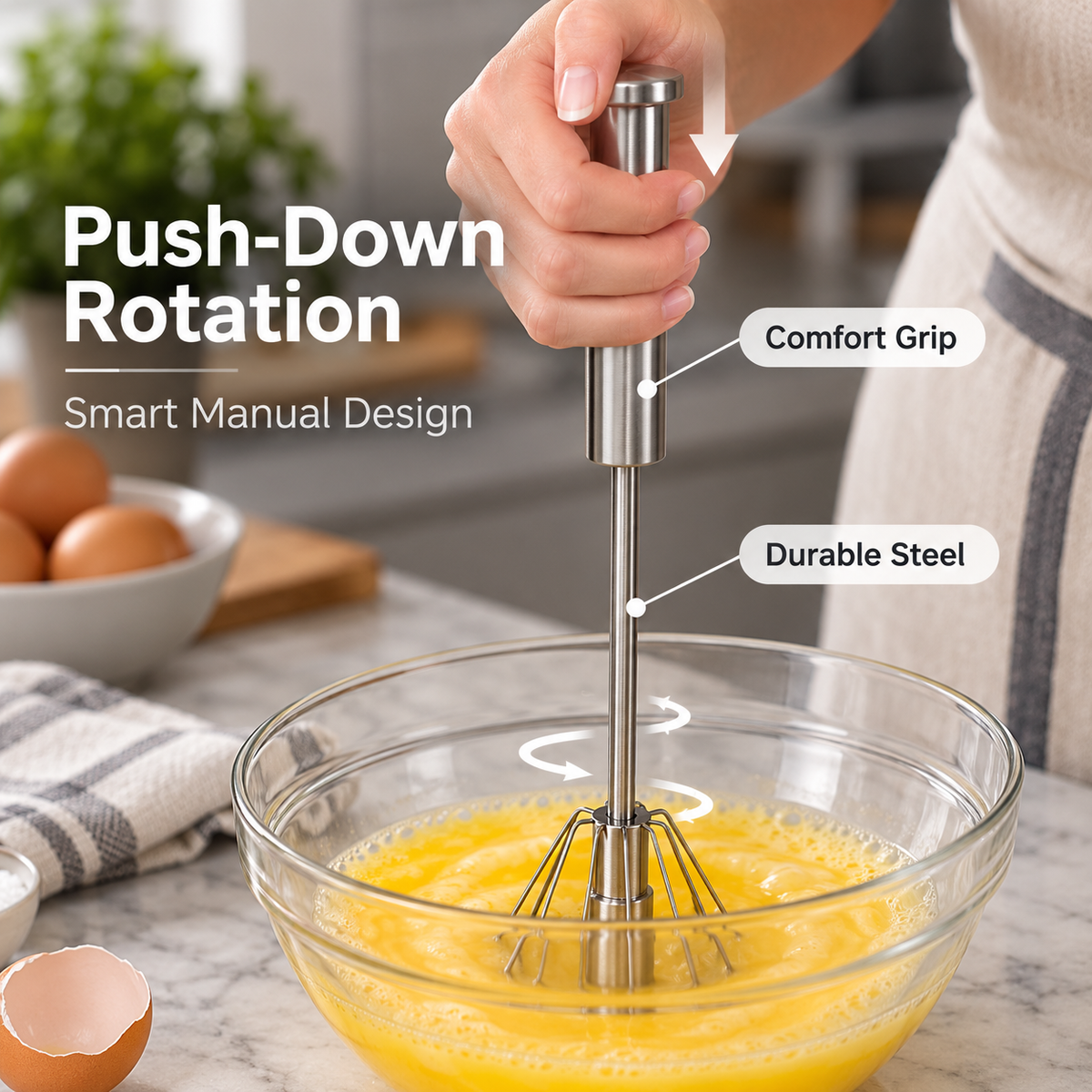 Semi-Automatic Egg Whisker🐣