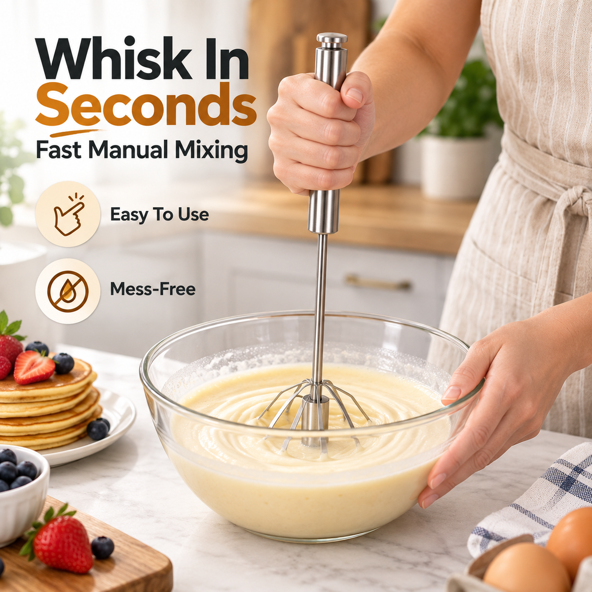 Semi-Automatic Egg Whisker🐣