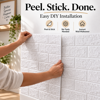 3D Stick Brick Wall Panels 🧱