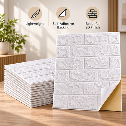 3D Stick Brick Wall Panels 🧱