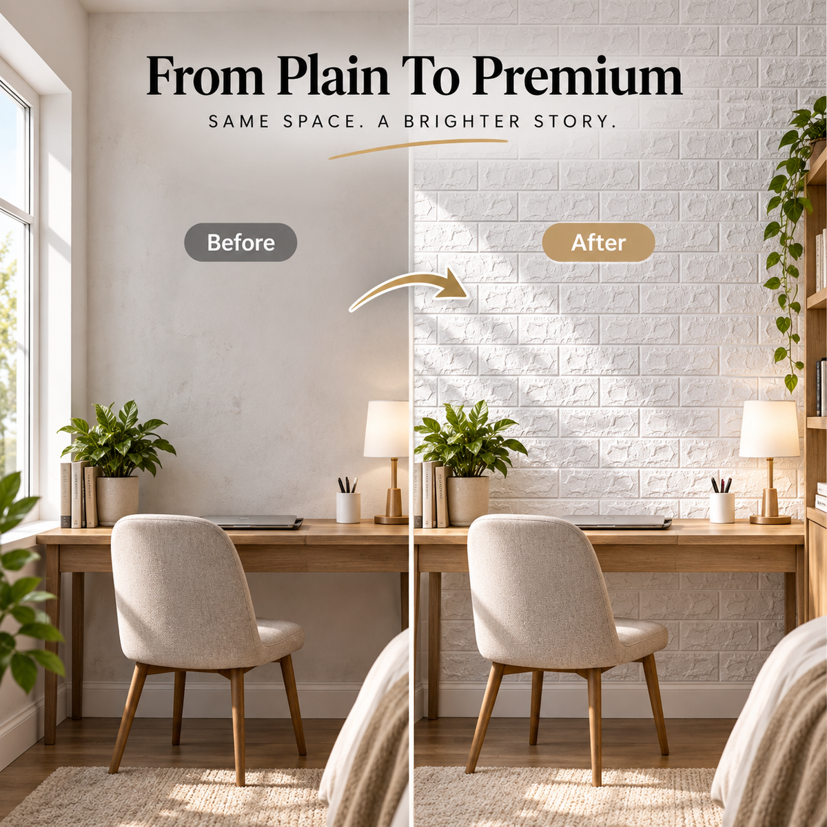 3D Stick Brick Wall Panels 🧱
