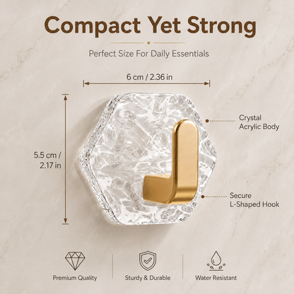 CrystalHold™ Wall Hooks
