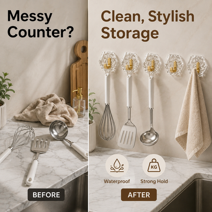 CrystalHold™ Wall Hooks