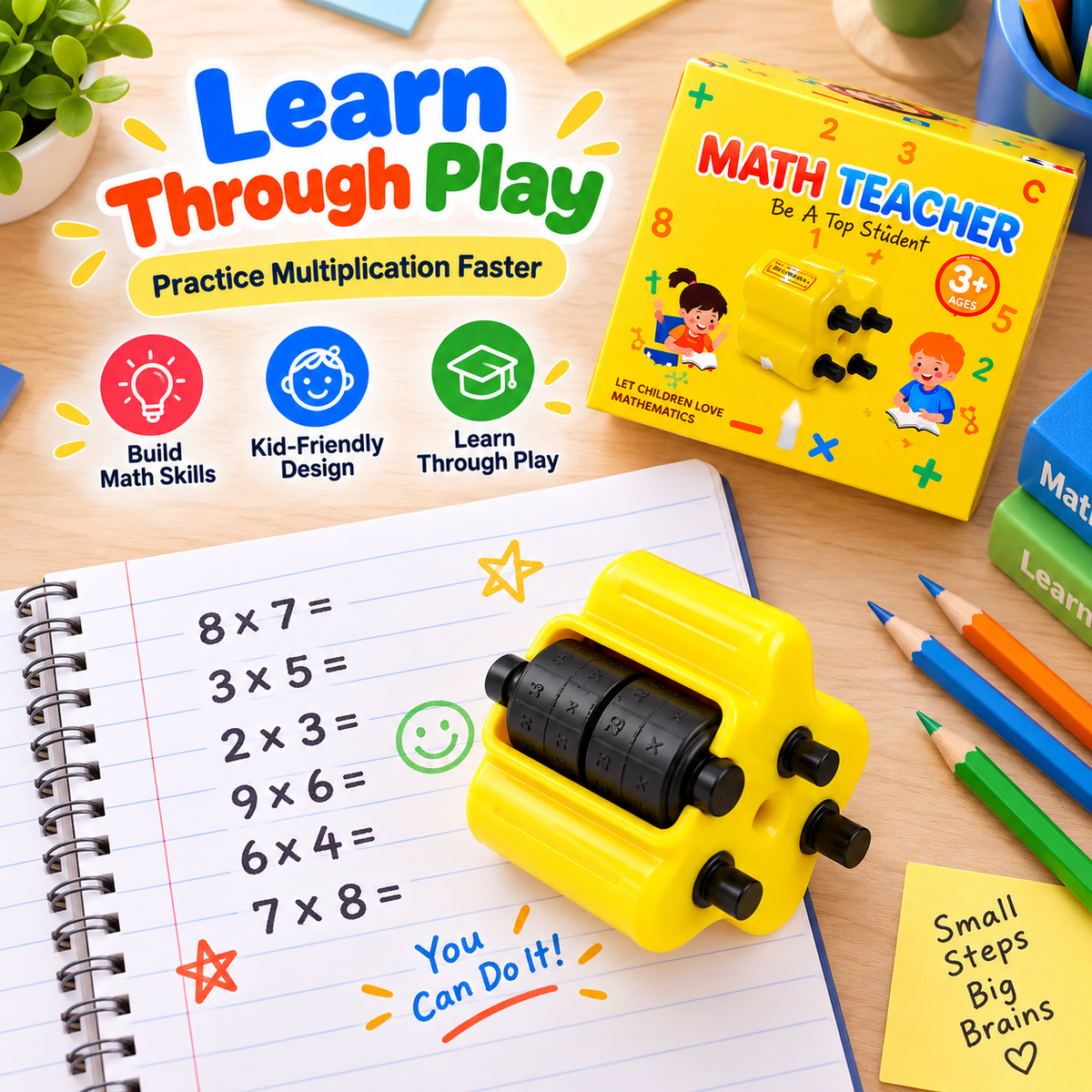 4 in 1 SmartMath Pro™ – Interactive math practice companion for children
