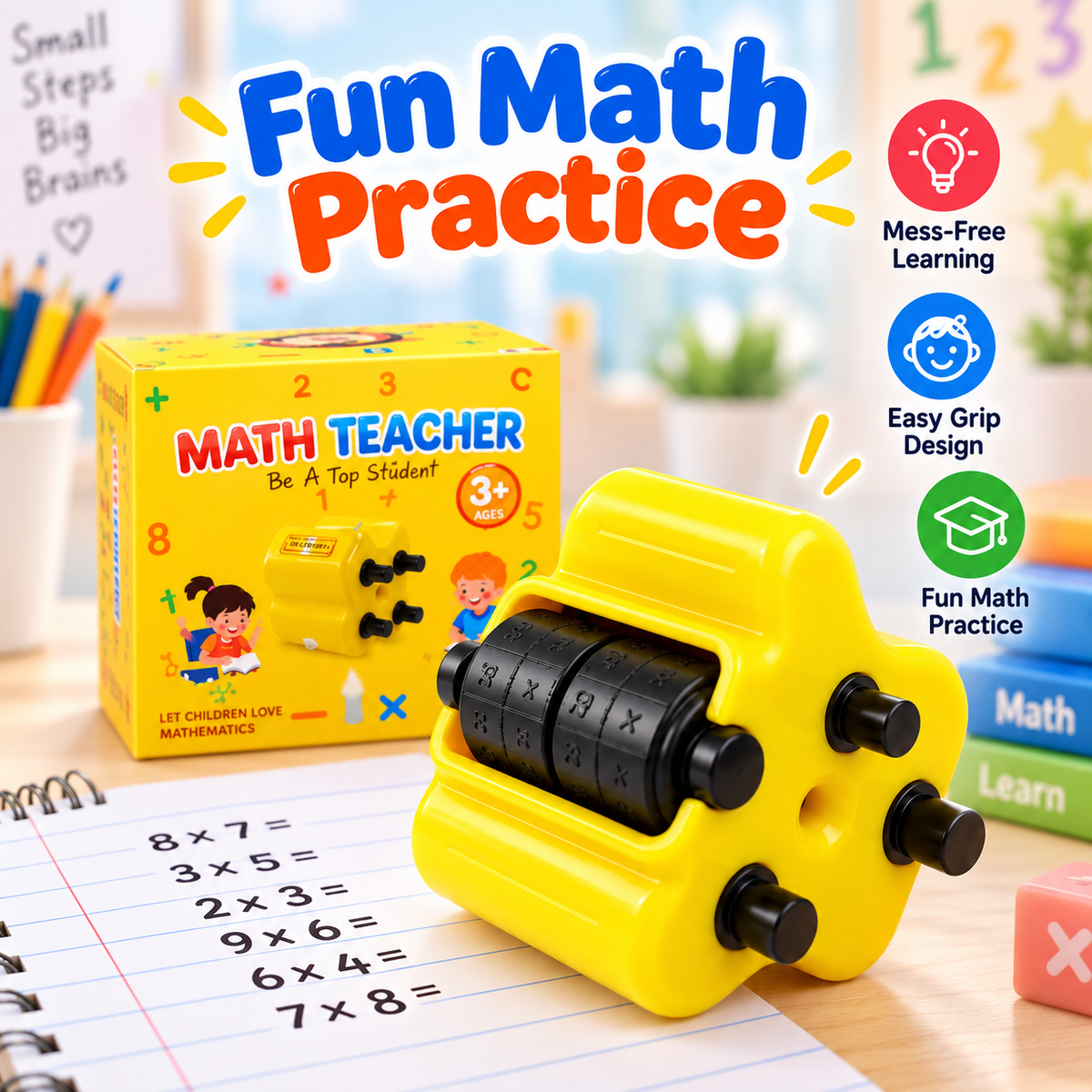 4 in 1 SmartMath Pro™ – Interactive math practice companion for children