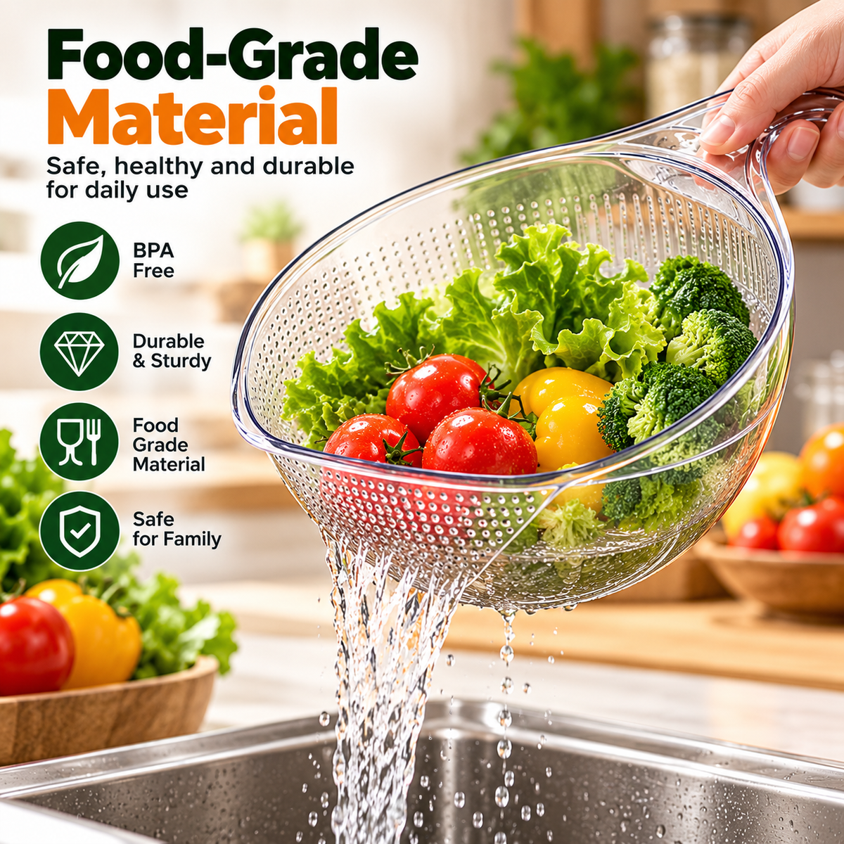 RinseEase™ Multipurpose Rice Washing & Draining Bowl 🍚💧