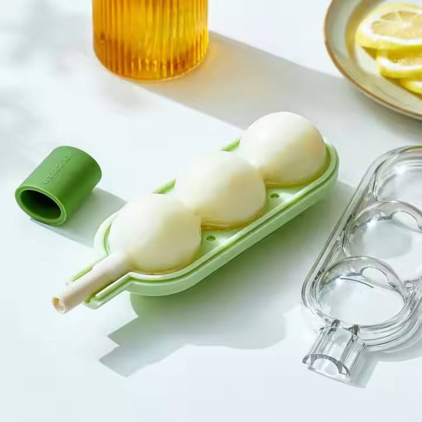 3-in-1 Ice Lollipop Shape Tray And Portable Frozen Treats