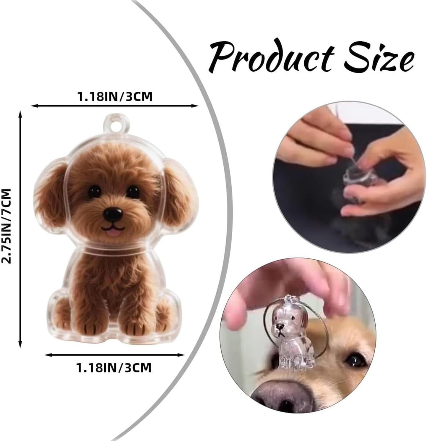 Crystal Dog Keychain