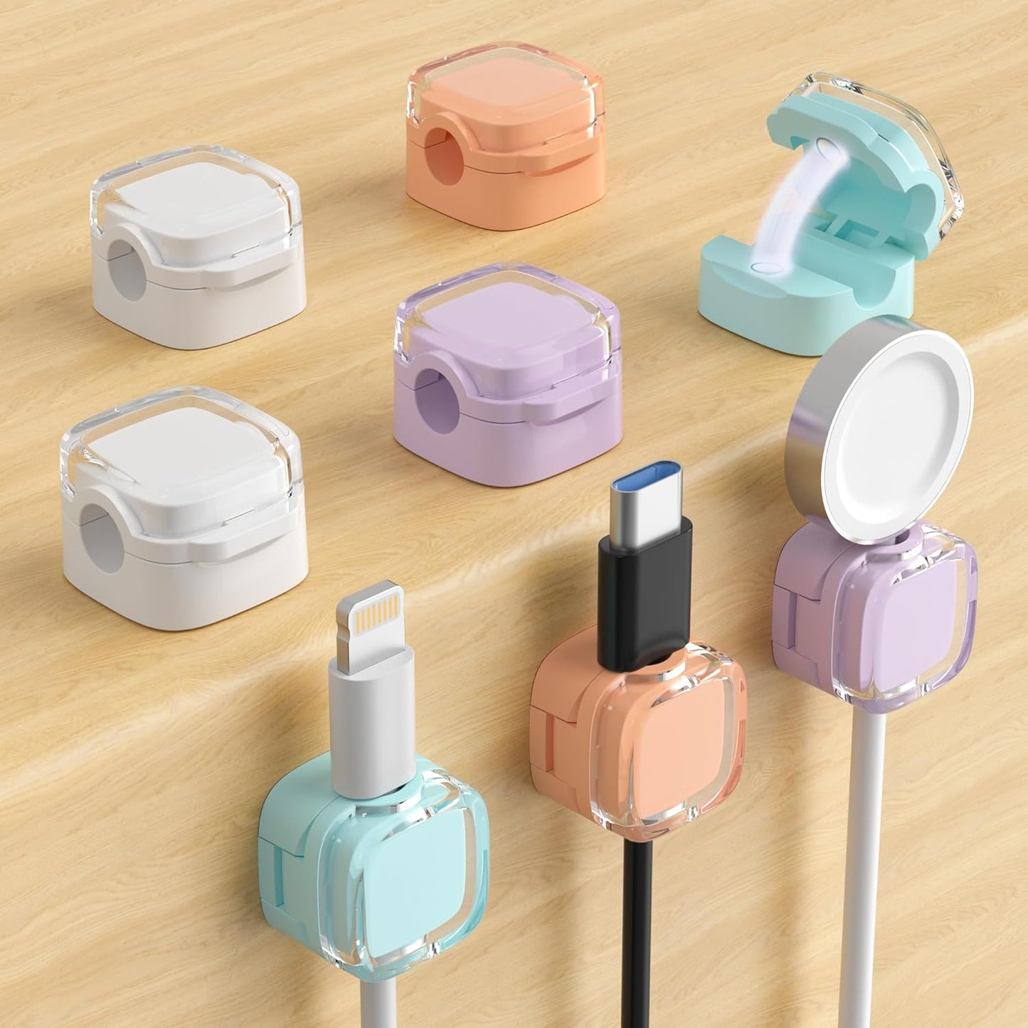 Magnetic cable organizer