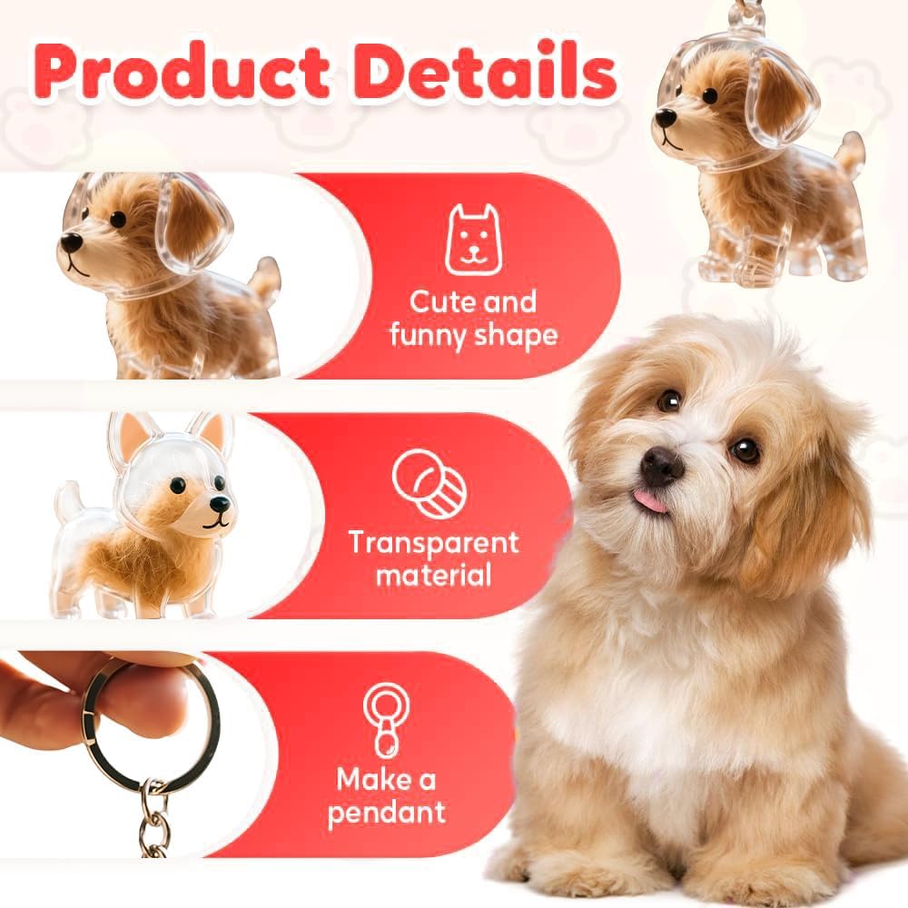 Crystal Dog Keychain