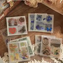 Vintage Gift Box Stickers Creative DIY Ledger Stickers