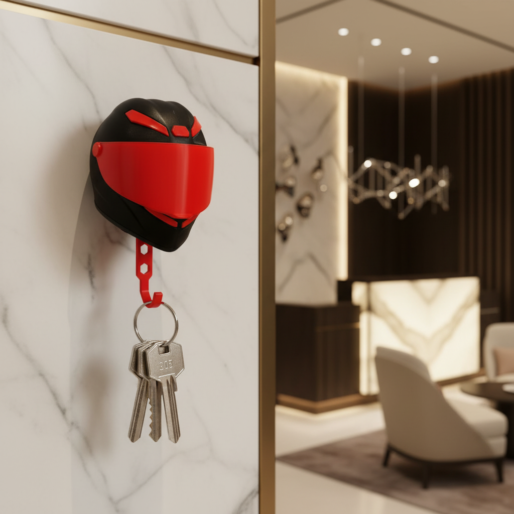 Helmet Keychain Holder