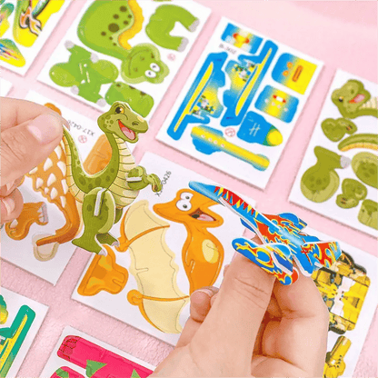 Re Useable Educational 3D Cartoon Puzzle