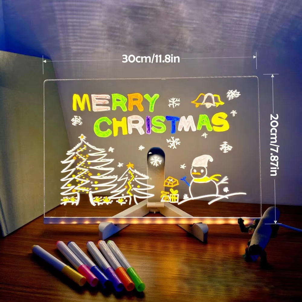 Acrylic Note Board with Color Light