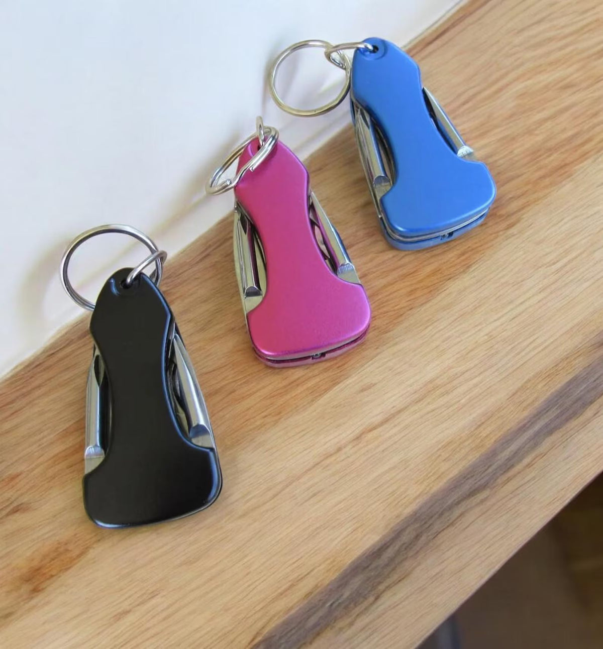 5 in 1 with Keychain, Knife, Screwdriver, Bottle Opener, 3 Screwdrivers